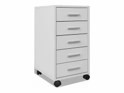 vidaxl Cajonera de oficina con ruedas 5 cajones
