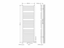 Best Calentador de radiador de calefacción secador de toallas de baño 600x1800mm Toallero Eléctrico