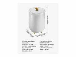 Discount Calentador de Toallas 20 L SucceBuy, Cubo Secatoallas para Baño, con Regulación de Temperatura, Temporizador 20/40/60/90 min e Indicador LED Toallero Eléctrico