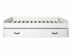 Online Cama + elevable aglomerado con somier y colchones 105/105 cm Blanco