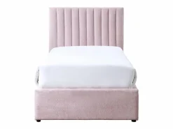 Sale Vente-unique Cama 90 x 190 cm con 2 cajones de tela + colchón - SARAH Rosa