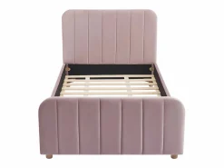 Vente-unique Cama 90 x 190 cm en terciopelo con costuras - ROGADI
