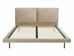 Vente-unique Cama 140 x 190 cm en terciopelo color - IBEDIA