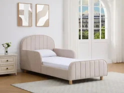 cama 90 x 190 cm tejido texturizado en color + colchón - MIRAVELO Cama Infantil