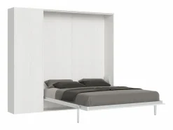 ITAMOBY Cama abatible 160 vertical Kentaro con columna Fresno