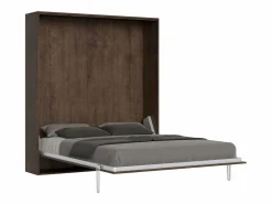 ITAMOBY Cama abatible 160 vertical Kentaro Nogal