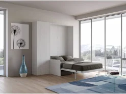 ITAMOBY Cama abatible 120 vertical Kentaro Sofà con columna Fresno - ALESSIA 20