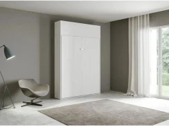 Best Cama abatible 160 vertical Kentaro con módulo a pared superior Fresno Cama Abatible