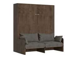 Hot ITAMOBY Cama abatible 160 vertical Kentaro Sofà Nogal - ALESSIA 20 Marru00f3n