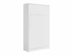 Vente-unique Cama abatible 120 x 200 cm apertura vertical manual con leds - RAPILI Blanco