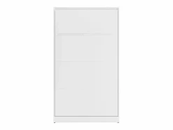 Vente-unique Cama abatible 120 x 200 cm apertura vertical manual con leds - RAPILI Blanco