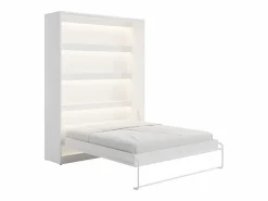 Outlet Cama abatible 160 x 200 cm apertura vertical manual con leds - RAPILI Cama Abatible