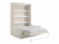 Sale Cama abatible 140 x 200 cm apertura vertical manual leds + sofá - RAPILI Cama Abatible