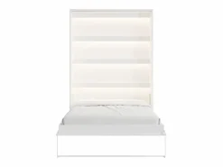 Vente-unique Cama abatible 140 x 200 cm apertura vertical manual con leds - RAPILI