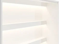 Vente-unique Cama abatible 140 x 200 cm apertura vertical manual con leds - RAPILI