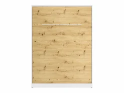 Hot Cama abatible 160 x 200 cm apertura vertical LEDs blanco y natural + colchón - RAPILI Cama Abatible