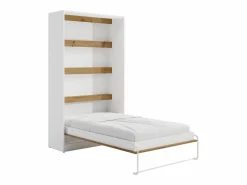 New Cama abatible 120 x 200 cm apertura vertical con leds blanco y natural - RAPILI Cama Abatible