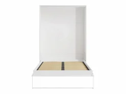 New Vente-unique Cama abatible de apertura vertical 140 x 200 cm - BEGANIO Blanco