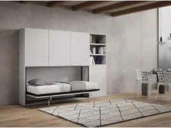 Best Cama abatible individual horizontal Kando composición F Fresno Cama Abatible