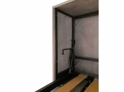 Discount ITAMOBY Cama abatible individual horizontal Kando con colchón Nogal Marru00f3n