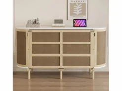Discount ModernLuxe Cama abatible 140x200 cm - con compartimentos de almacenamiento - natural (colchón no incluido) Color natural claro