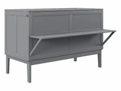 Sale DripeX Cama abatible 140x200 cm - Con estructura de láminas - Madera - Carga máx. 200 kg - Gris