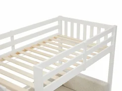 Vente-unique Cama alta 90 X 190 cm con sofá convertible - Pino y MDF - - ORPELIA