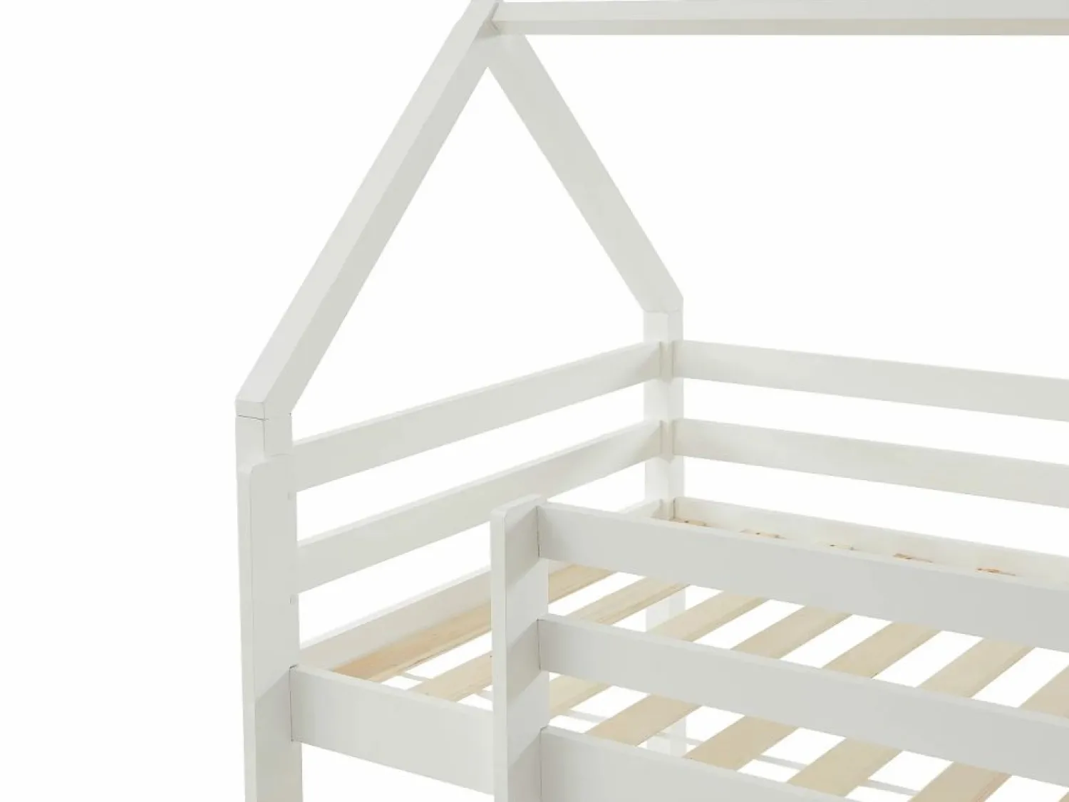 Outlet Cama alta cabaña 90 x 190 cm de madera de pino con colchón - TARZIA Cama Montessori|Cama Alta