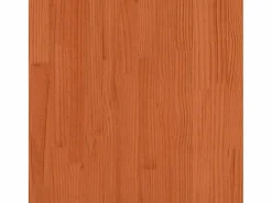 vidaxl Cama alta escritorio y asientos madera maciza marrón 90x190 cm