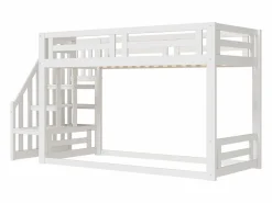 Online Cama altillo infantil 90×200 cm - con escalera y somier de láminas - Cama Alta