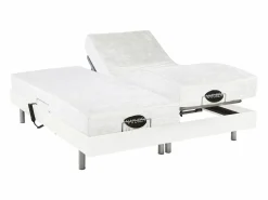 New NATUREA Cama articulada eléctrica LYSIS III Motor OKIN 2x80x200cm Blanco