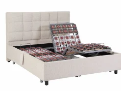 Hot Cama articulada eléctrica somier colchón látex 3 zonas 2 x 70 x 190 cm tela JOFAR Cama Articulada