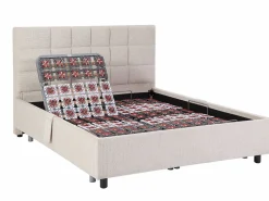 Hot Cama articulada eléctrica somier colchón látex 3 zonas 2 x 70 x 190 cm tela JOFAR Cama Articulada