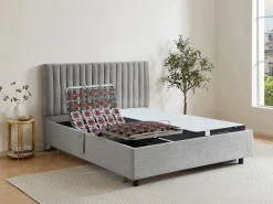 Outlet Cama articulada eléctrica somier colchón de muelles 5 zonas 2 x 70 x 190 cm ANTALISA Cama Articulada