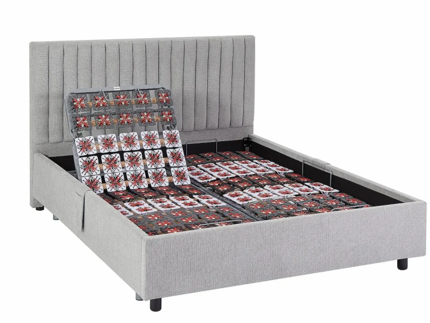 Outlet Cama articulada eléctrica somier colchón de muelles 5 zonas 2 x 70 x 190 cm ANTALISA Cama Articulada