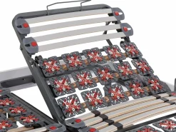 Sale Cama articulada eléctrica somier colchón memoria de forma 2 x 80 x 200 cm gris EREGA Cama Articulada