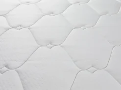 Clearance Ysmée Cama articulada eléctrica somier colchón látex 3 zonas 2 x 80 x 200 cm tela gris JOFAR Color natural claro