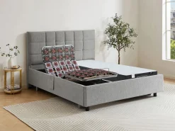 Ysmée Cama articulada eléctrica somier colchón de muelles 5 zonas 2 x 70 x 190 cm MANAM