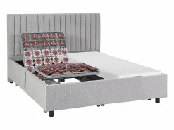 Clearance Ysmée Cama articulada eléctrica colchón de espuma con memoria de forma 2 x 80 x 200 cm SASORA Gris