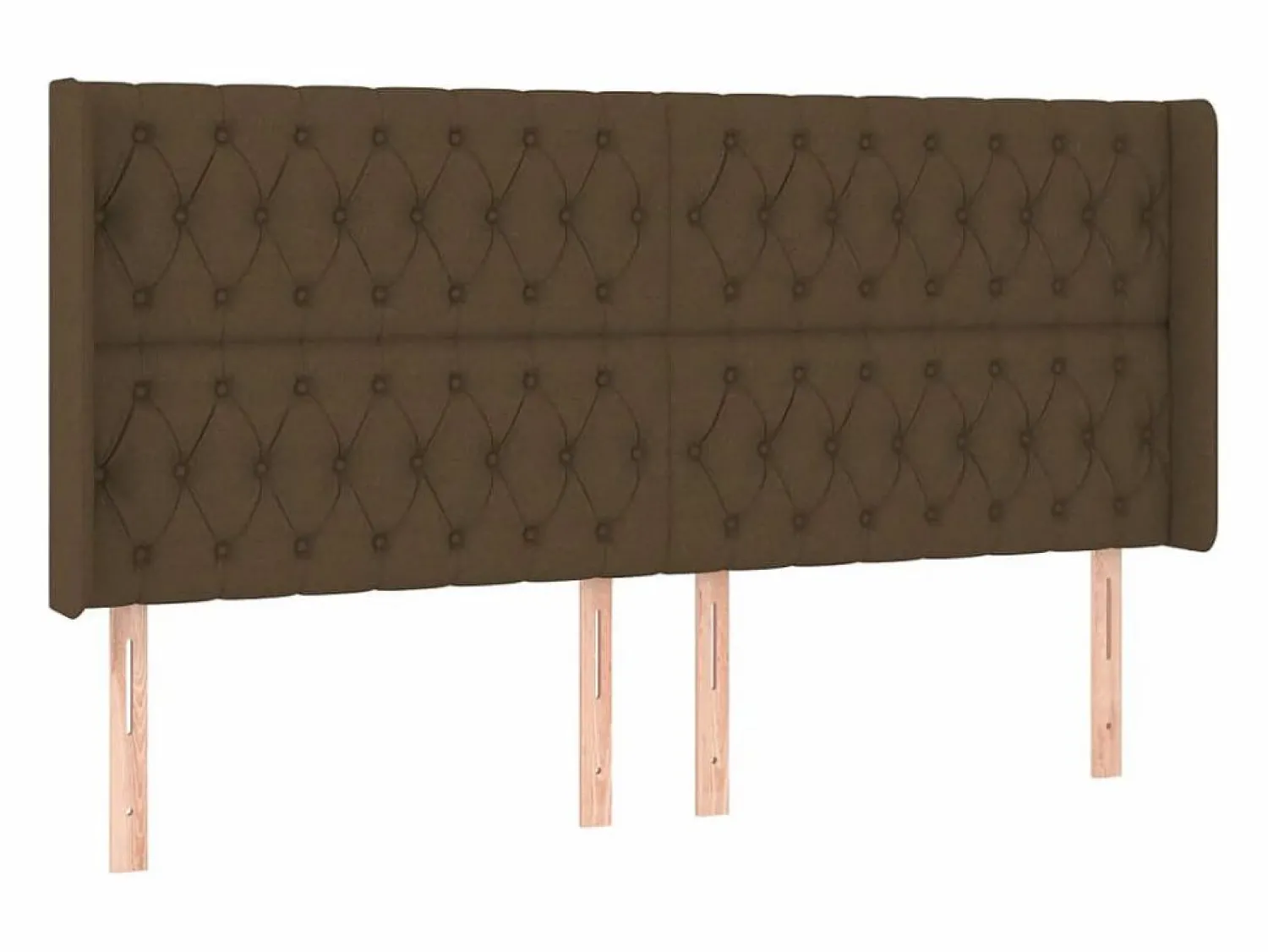Clearance Cama box spring colchón luces LED tela marrón oscuro 180x200cm Somier - 180X200Cm