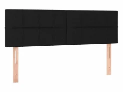 Sale Cama box spring colchón y luces LED tela negro 140x190 cm Somier - 140X190Cm
