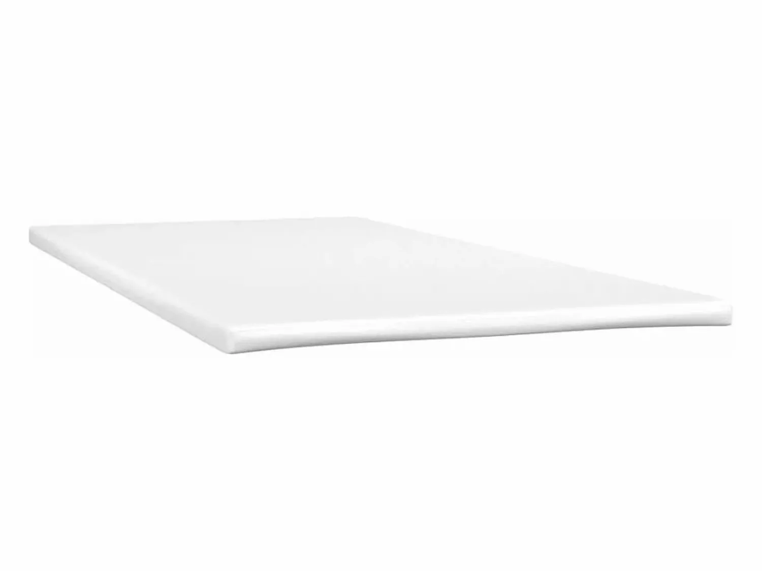Clicnbuy Cama box spring colchón y LED cuero sintético blanco 120x190 cm