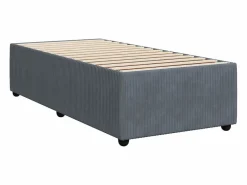 Best Cama box spring con colchón terciopelo oscuro 90x190 cm Somier - 90X190Cm