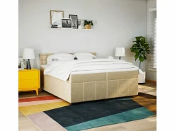 Sale Cama box spring con colchón tela color 200x200 cm Base De Cama De Láminas