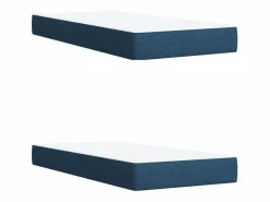 Discount Clicnbuy Cama box spring con colchón tela 200x200 cm Azul