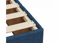 Discount Clicnbuy Cama box spring con colchón tela 200x200 cm Azul