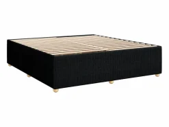 Clicnbuy Cama box spring con colchón tela 180x200 cm