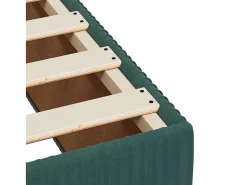 Outlet Clicnbuy Cama box spring con colchón terciopelo oscuro 90x190 cm Verde