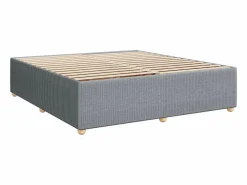 Discount Cama box spring con colchón tela claro 180x200 cm Somier - 180X200Cm