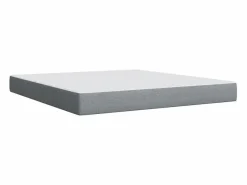Discount Cama box spring con colchón tela claro 180x200 cm Somier - 180X200Cm